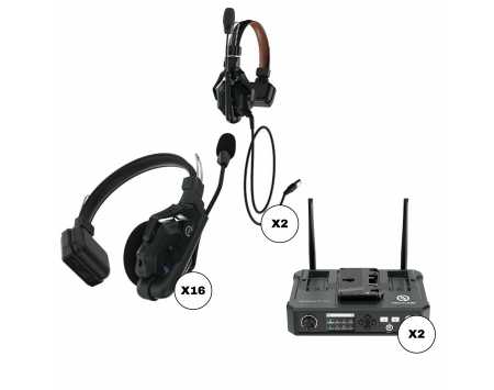 Hollyland Solidcom C1 18-Person Full-Duplex Wireless Intercom System w/ Hubs