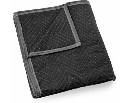 Heavy Duty Pro Packing Blanket/Furniture Pad (80” x 72”, Black)