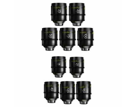 DZOFilm Arles FF/VV 10-Lens 14/21/25/35/40/50/75/100/135/180mm Set (ARRI PL)