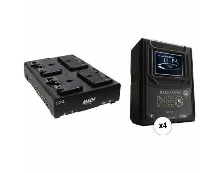 Core SWX Hypercore NEO 9 Mini 98Wh 4-Battery Kit with Quad Charger (Gold Mount)