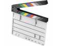 Production Slate with Color Clapper Sticks