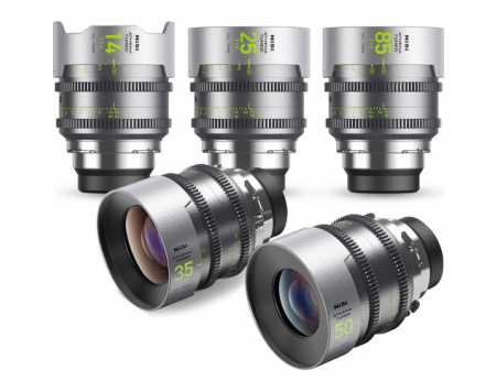 NiSi ATHENA Tuned Prime T2.4/1.9 Full-Frame 5-Lens Kit with Case (PL Mount)