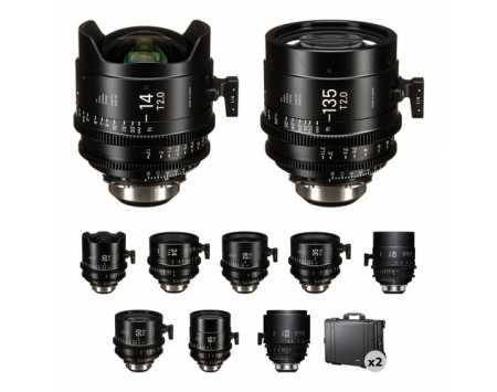 Sigma T1.5/T2 Cine FF High-Speed Art Prime 10-Lens Set (PL, Feet)