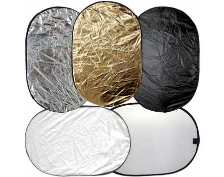 5-in-1 Collapsible Multi Photo Light Reflector Kit