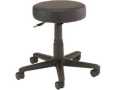 Interion Height-Adjustable Rolling Stool (Black)