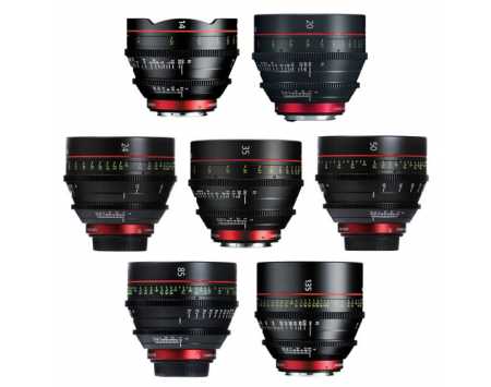 Canon EF CN-E Cinema Prime 7-Lens Kit (14, 20, 24, 35, 50, 85, 135mm)