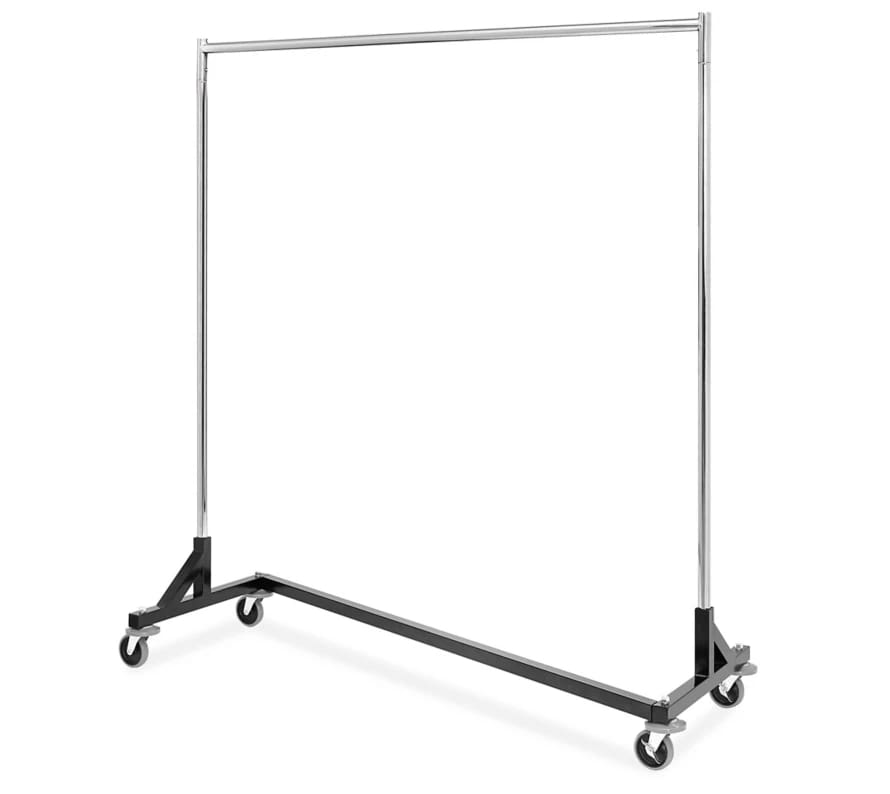 Heavy Duty Rolling Wardrobe Z-Rack