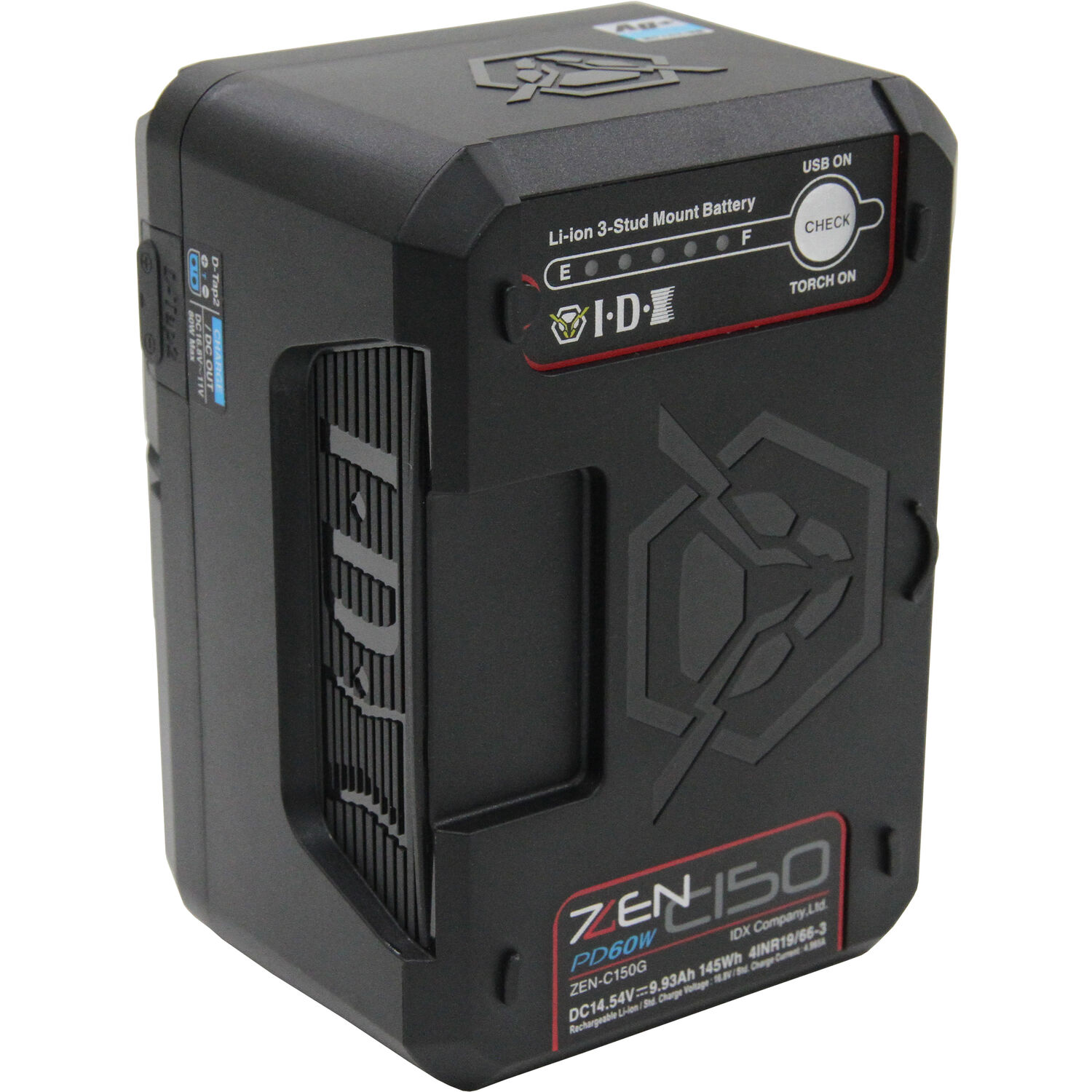 IDX ZENITH ZEN-C150G Gold-Mount Battery (145Wh - 15.2A - 2 D-Tap - USB-C PD)