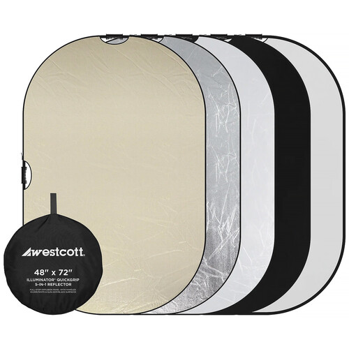Westcott Illuminator QuickGrip 5-in-1 Reflector (48 x 72