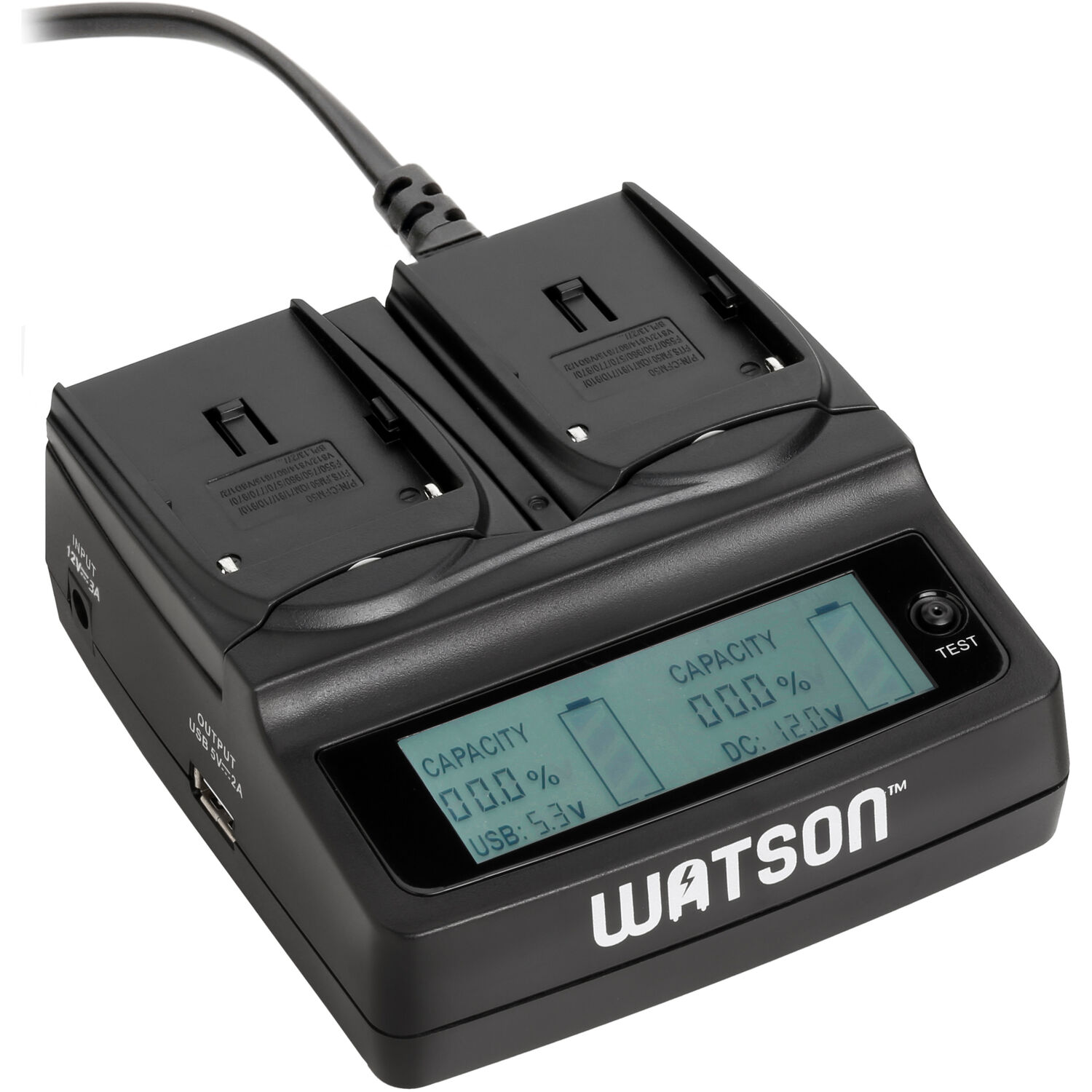 Watson Duo LCD Charger for Sony L-Series Batteries